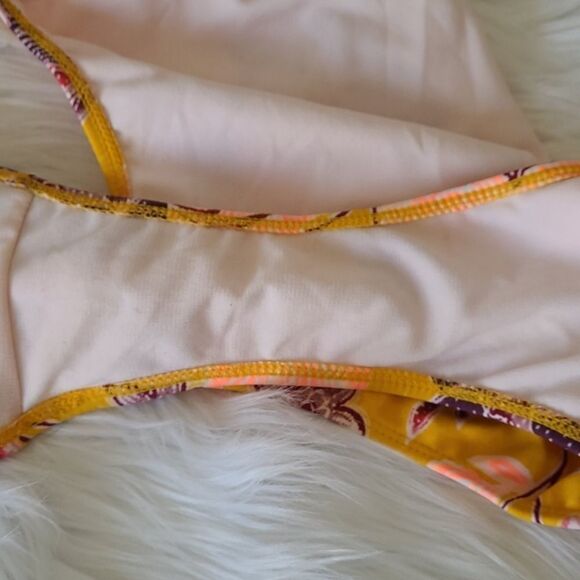 Yellow floral One Piece Swimsuit - Picture 9 of 11